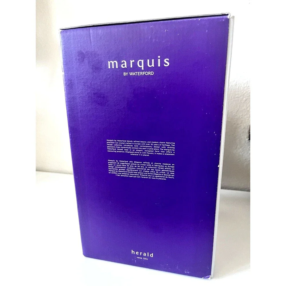 Marquis by Waterford Herald Crystal Vase 10